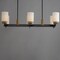 Maxim Lighting Ruffles 6-Light Linear Chandelier, Black/Antique Brass 32656SWBKAB - alternate 3